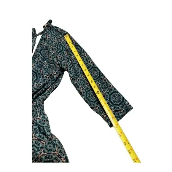 𝅺charlotte Russe romper New with tags  Green and blue Juniors Size XS - Picture 7 of 10